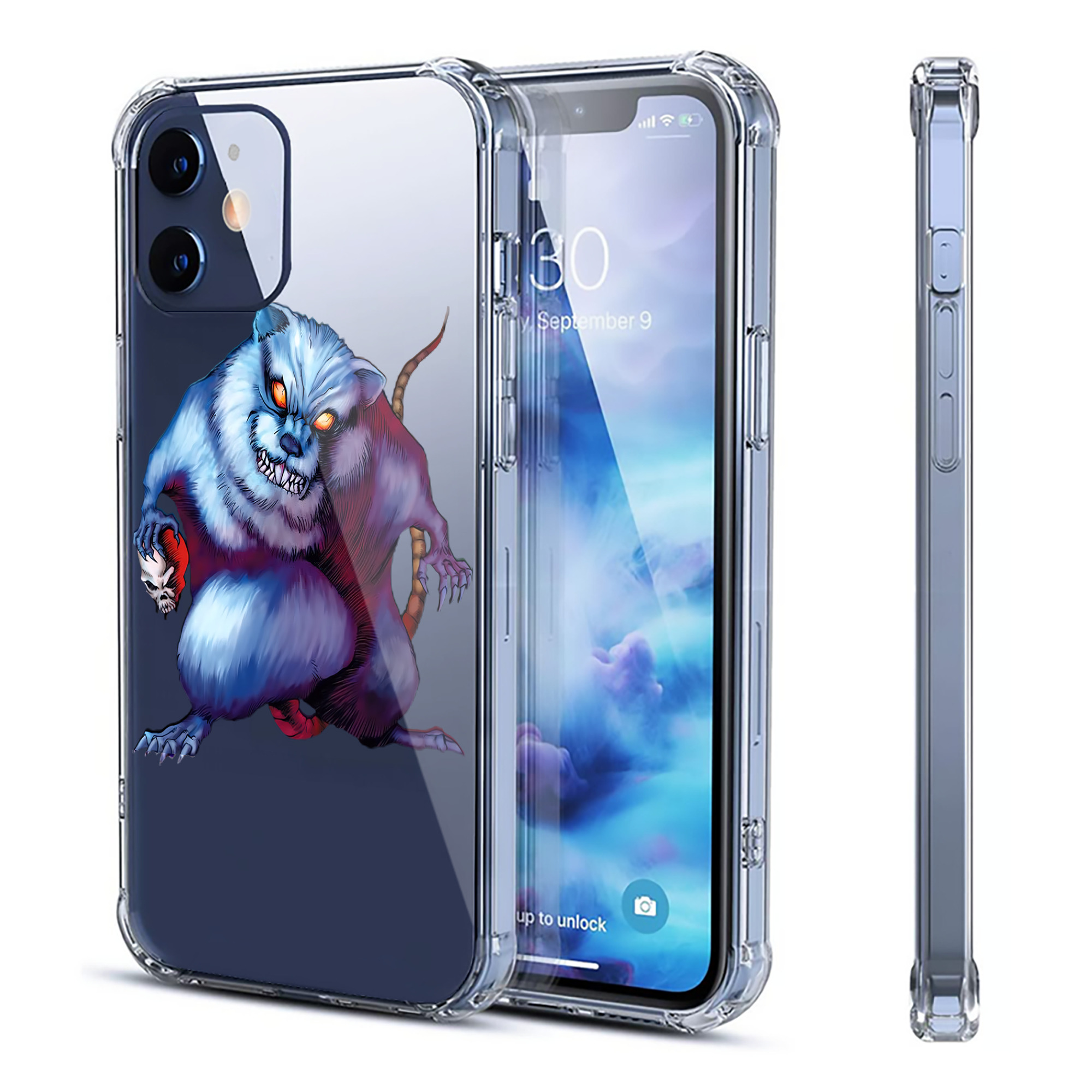 （画像用） 遊☆戯☆王 Yu-Gi-Oh! 【iPhone 12シリーズ対応】透明スマホケース（クリアソフトケース）